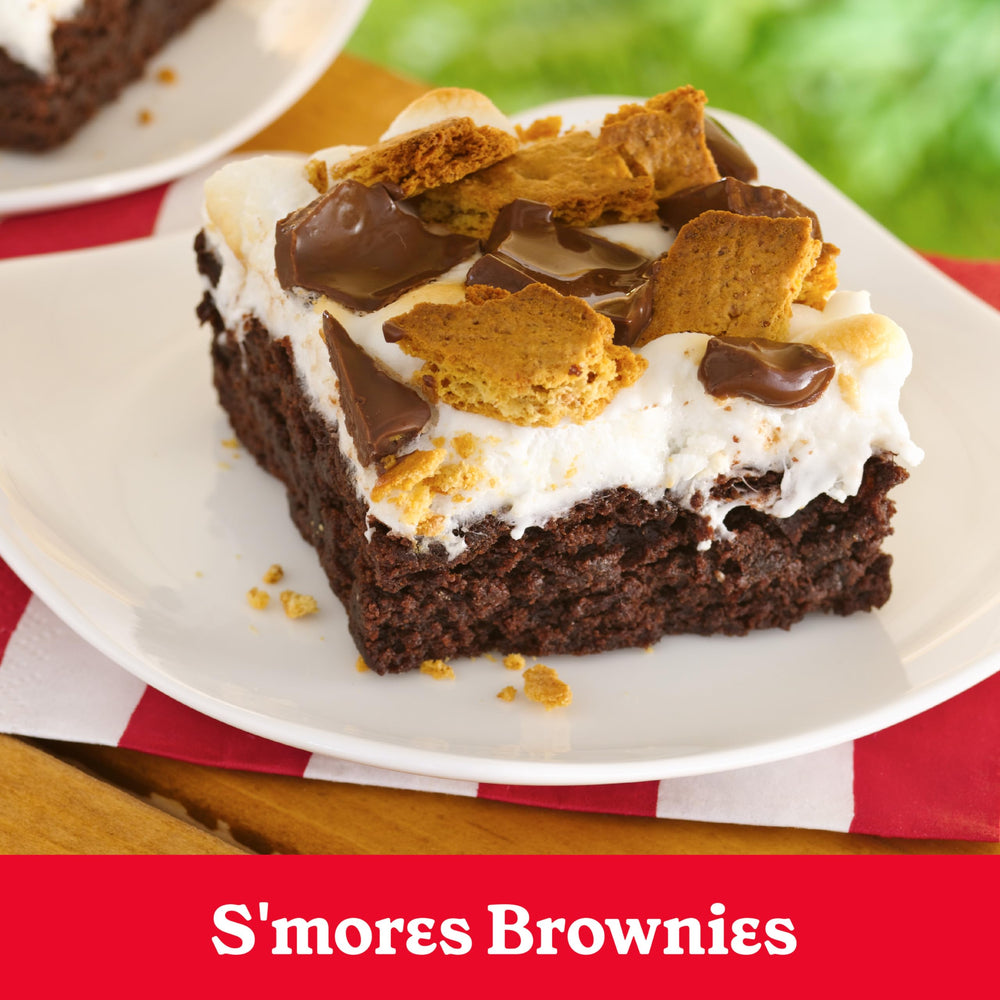 Betty Crocker Milk Chocolate Brownie Mix kitchen scene inspires easy entertaining