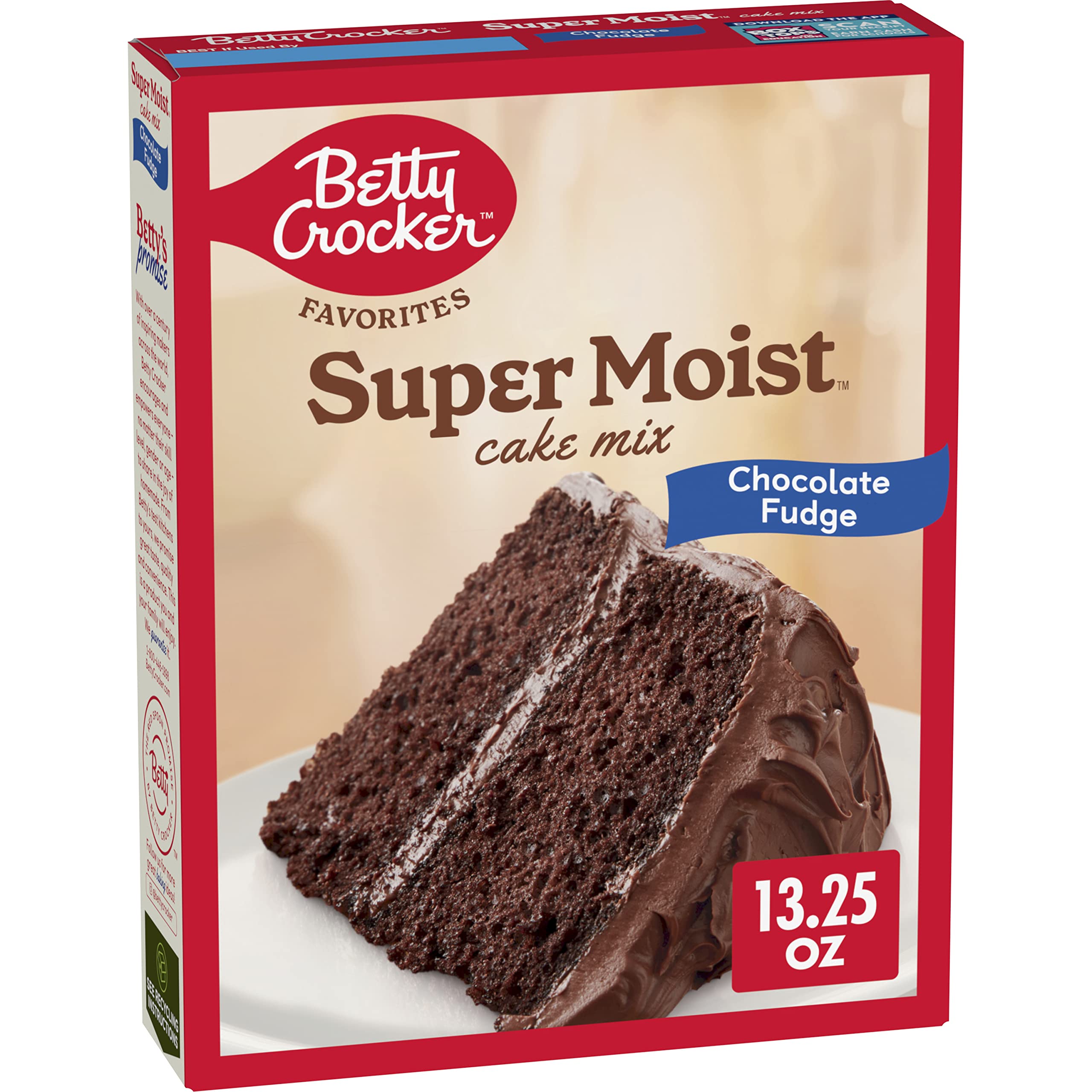 Betty Crocker cake mix box on counter ready for quick dessert