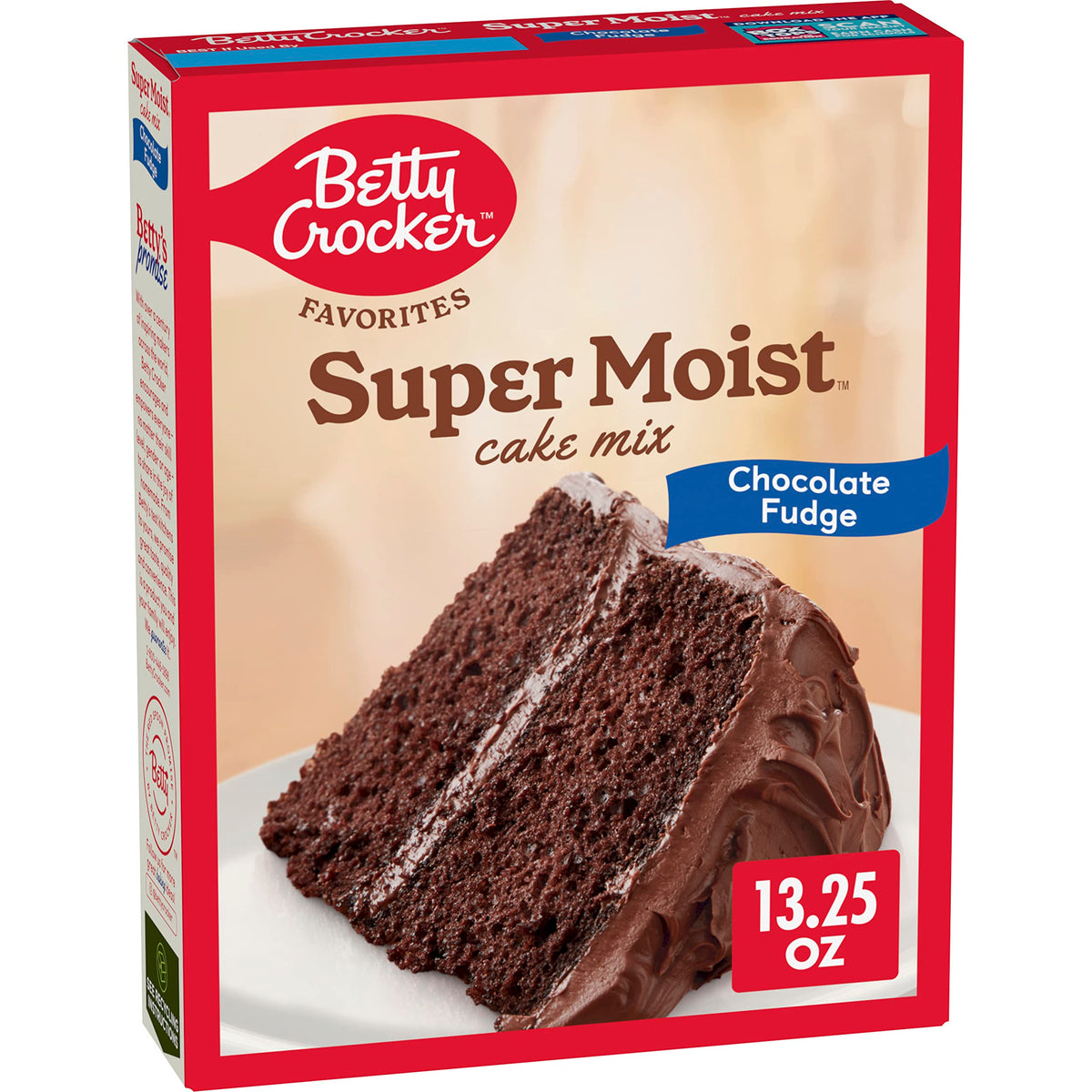Betty Crocker cake mix box on counter ready for quick dessert