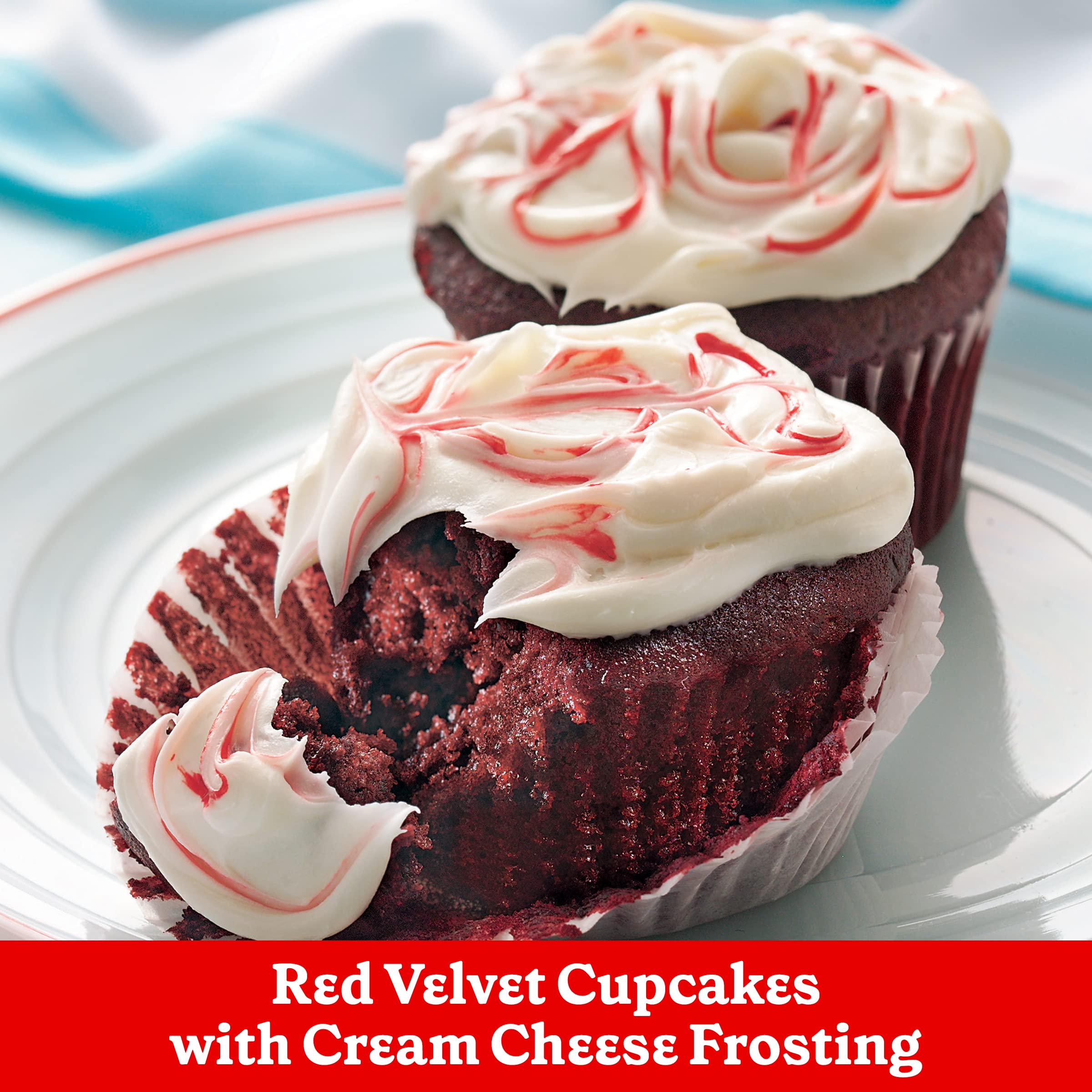 Betty Crocker frosting paddle swoop on brownies for even coating