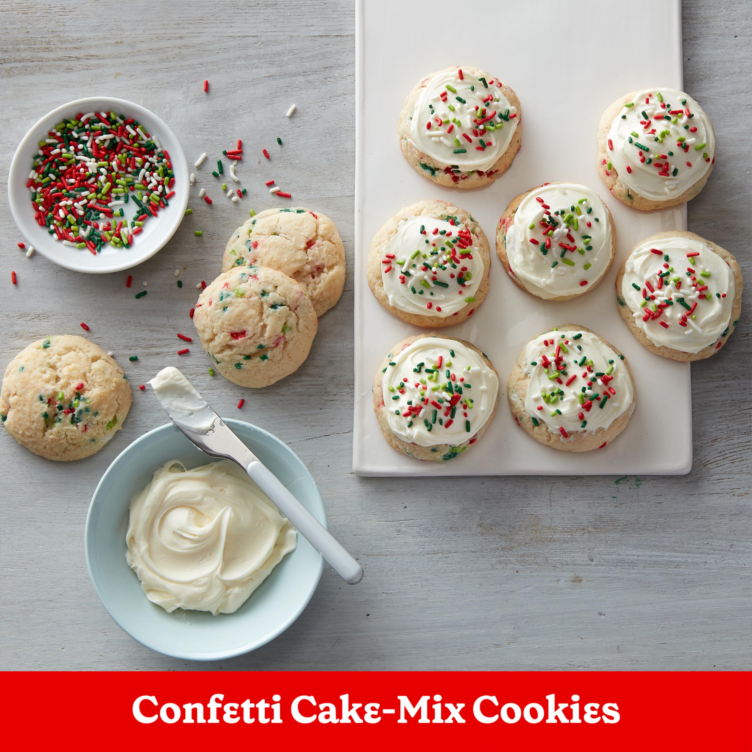 Betty Crocker frosting pairing ideas to elevate a white cake.