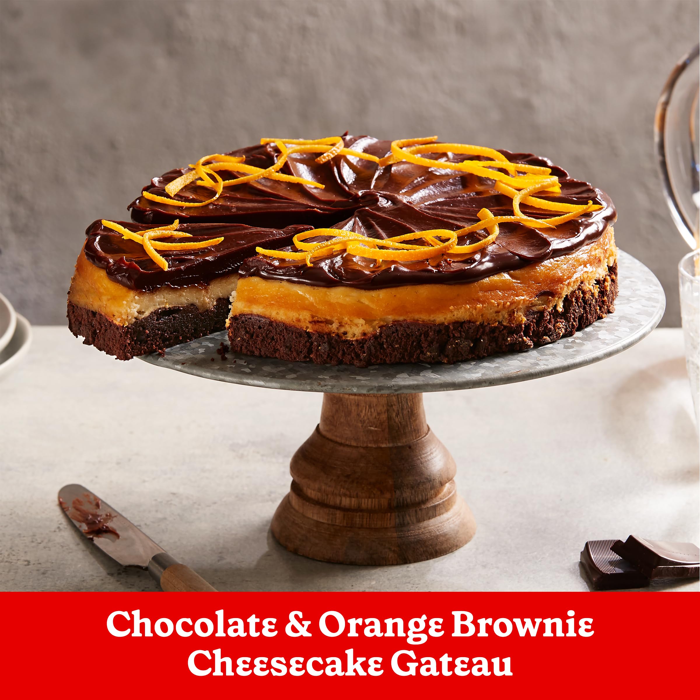 Betty Crocker brownie mix packaging highlights classic chocolate treats for gatherings