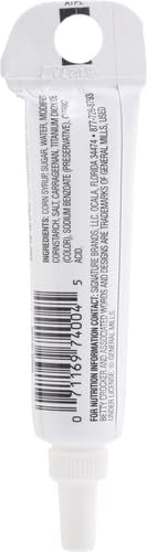 Betty Crocker gel icing white 0.67 oz on cake surface