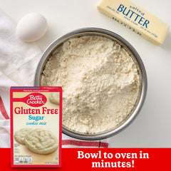 Betty Crocker gluten-free sugar cookie mix cookies on sheet ready to bake