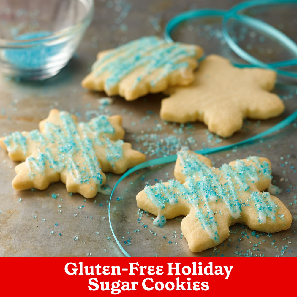 Betty Crocker gluten-free sugar cookie mix ingredients and box ready to bake