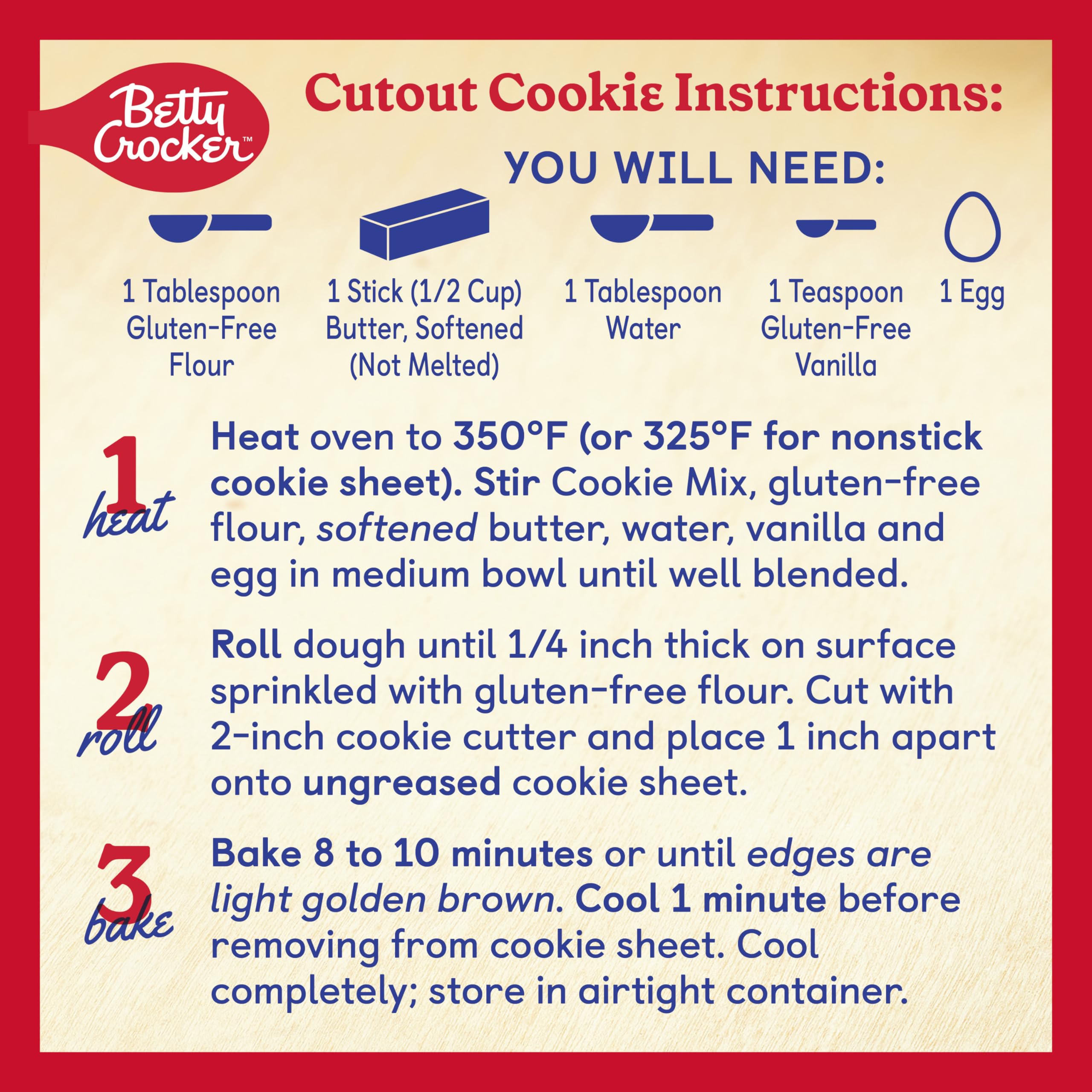 Betty Crocker gluten-free sugar cookie mix kitchen scene ready for family bake
