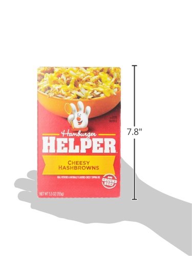 Betty Crocker Hamburger Helper real potatoes and cheese topping in action.