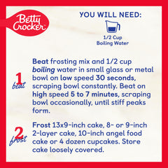 Betty Crocker HomeStyle Frosting Cake Finish delivers a polished dessert layer.