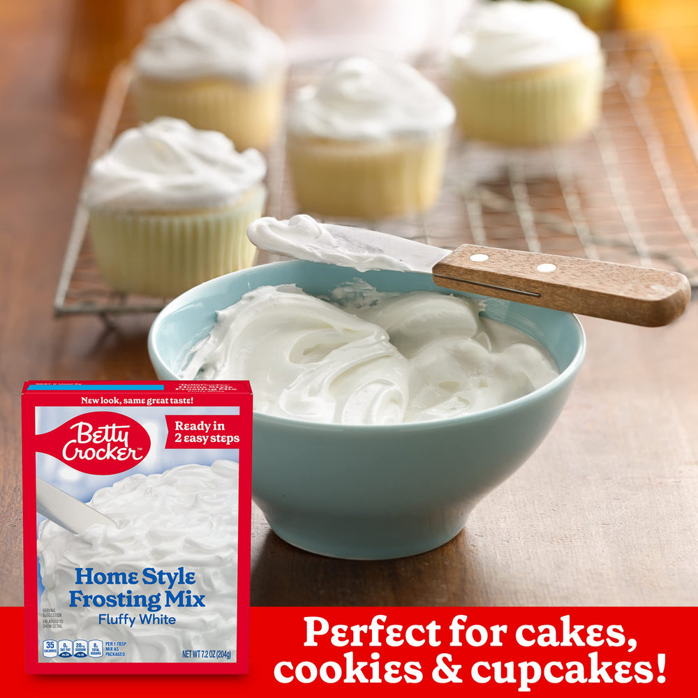 Betty Crocker HomeStyle Frosting Pack-12 keeps you stocked for quick fat-free toppings.
