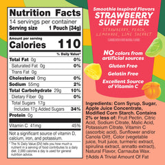 Betty Crocker Jamba Strawberry Surf Rider box back with flavor details and nutrition info.