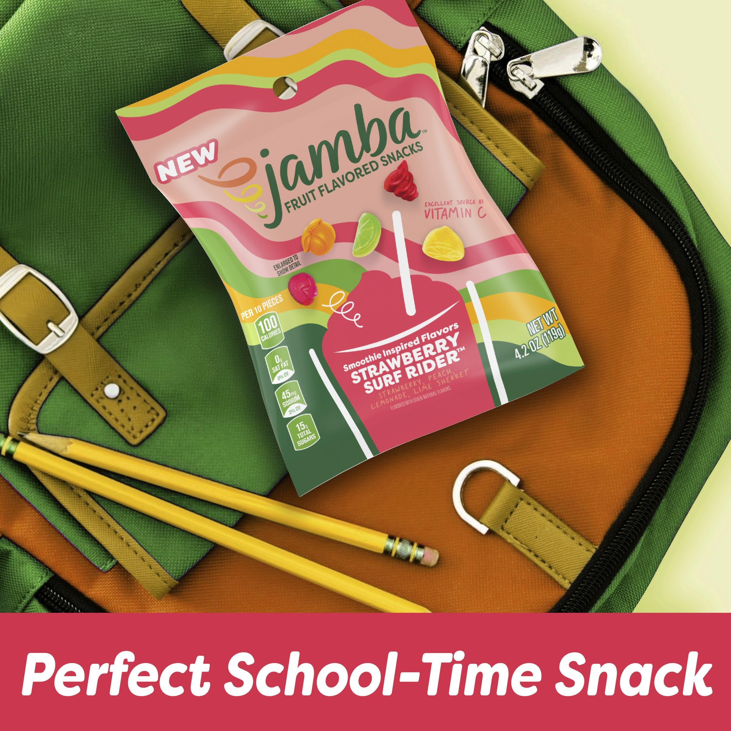Betty Crocker Jamba Strawberry Surf Rider gluten free symbol and gelatin free claim.