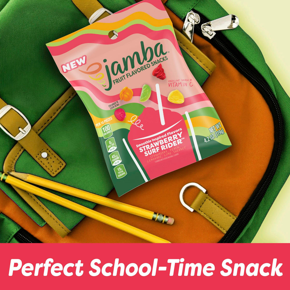 Betty Crocker Jamba Strawberry Surf Rider gluten free symbol and gelatin free claim.