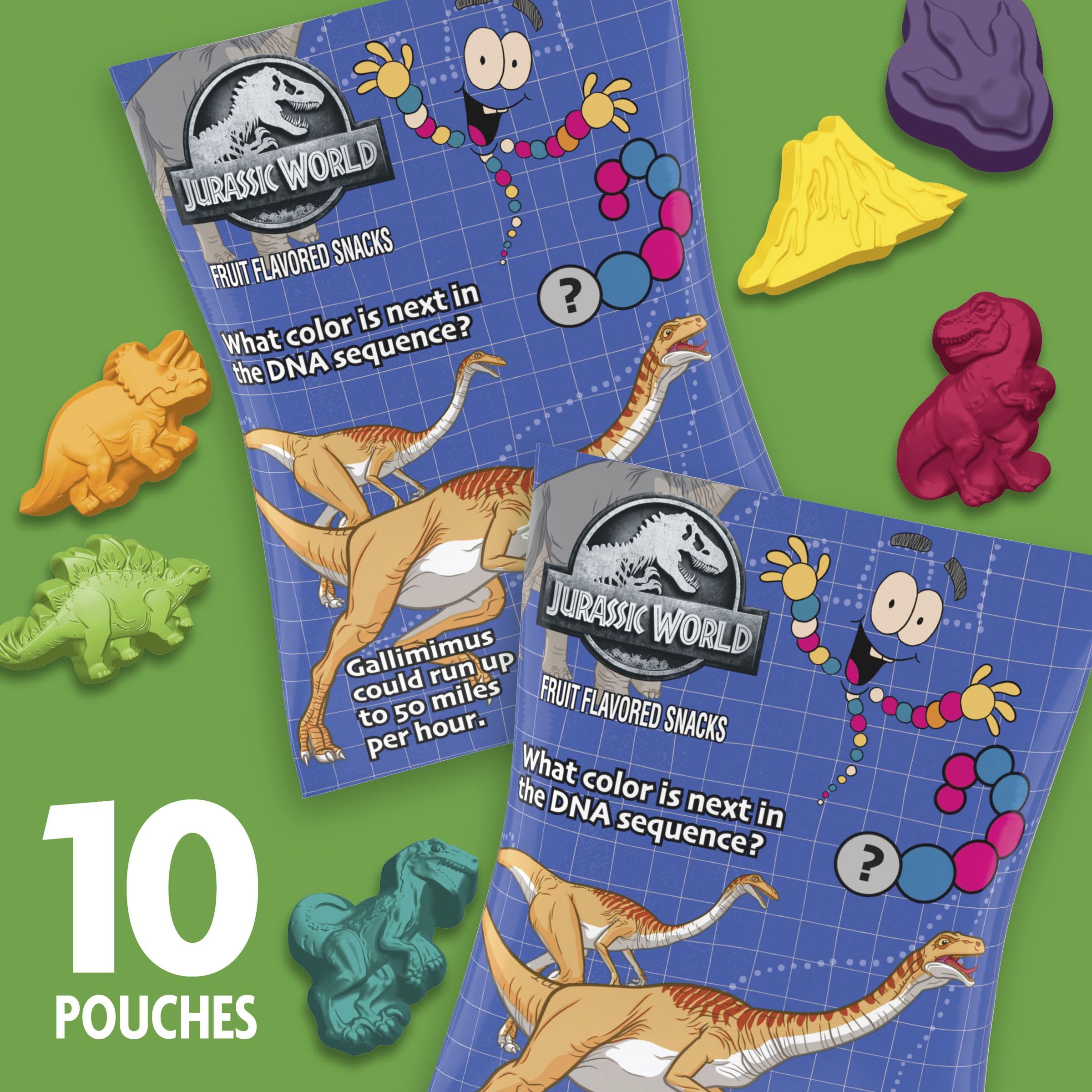 Betty Crocker Jurassic World Snacks in lunchbox-ready packaging suitable for school days.
