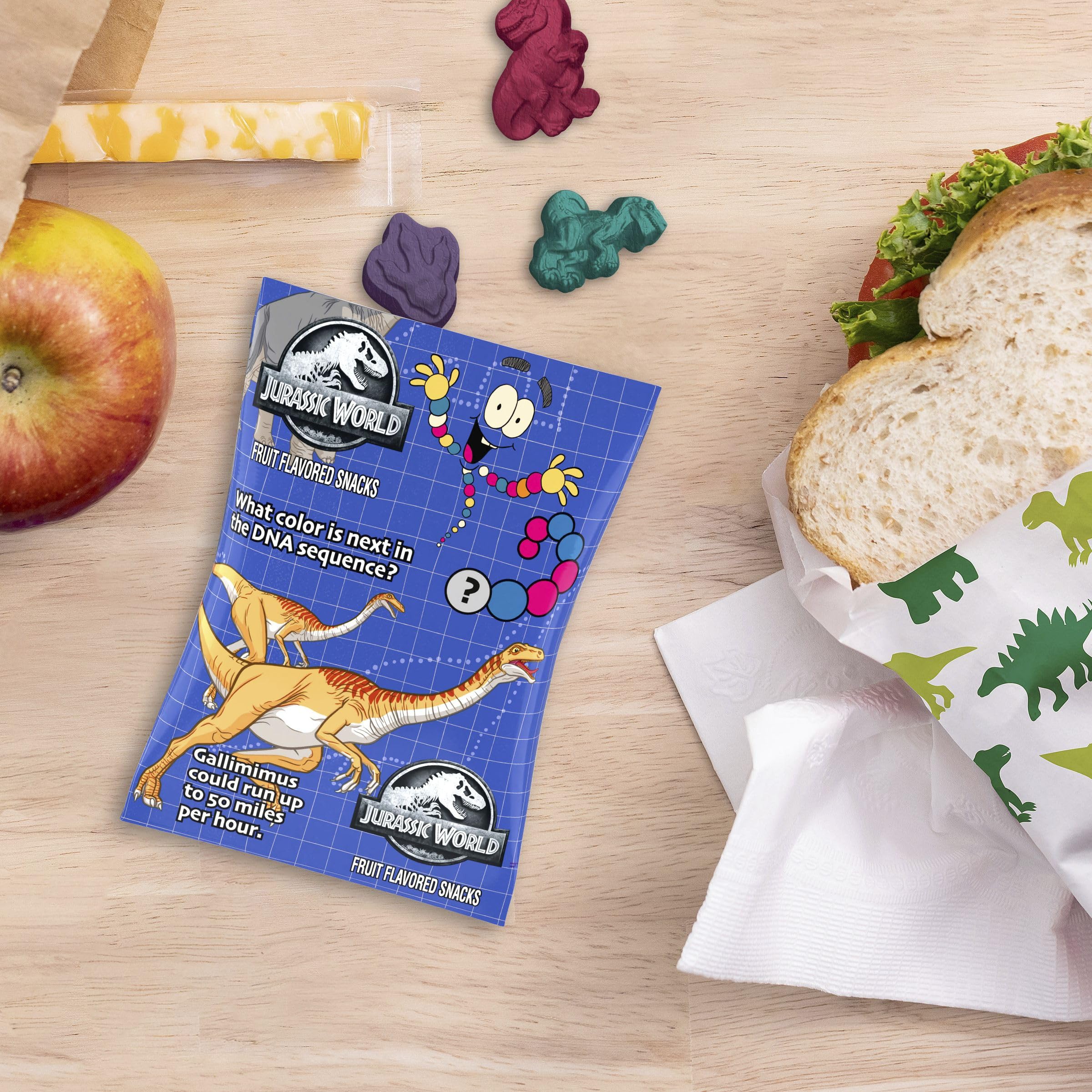 Betty Crocker Jurassic World Snacks have no artificial colors for a cleaner label.