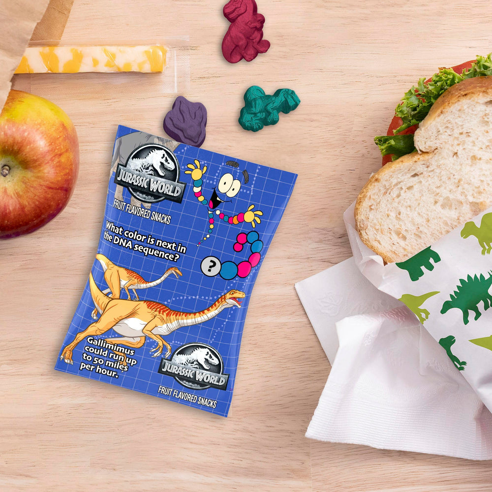 Betty Crocker Jurassic World Snacks have no artificial colors for a cleaner label.