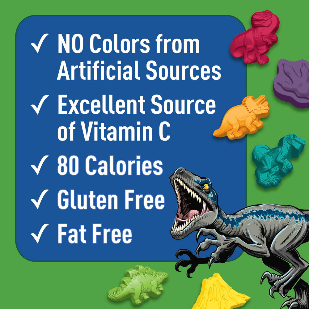 Betty Crocker Jurassic World Snacks contain vitamin C in a tasty, kid-friendly format.