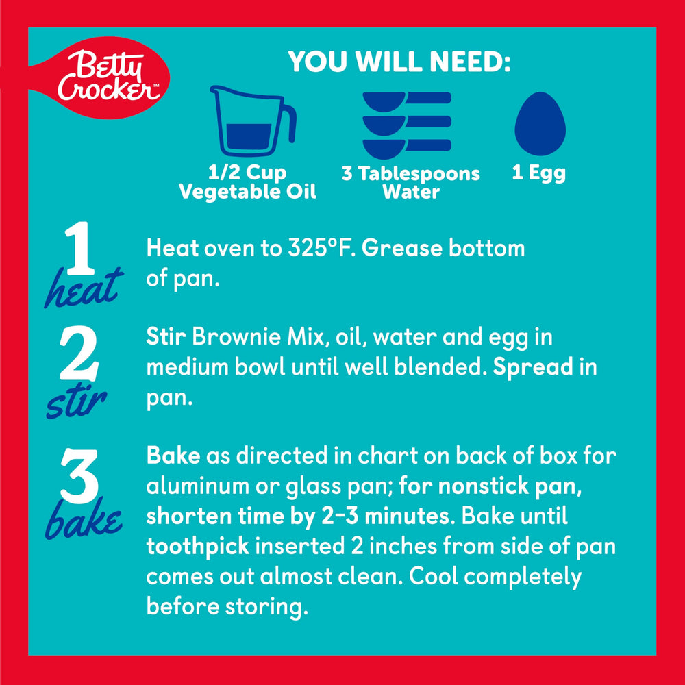 Betty Crocker Lower Sugar Brownie Cool on rack shows easy slicing