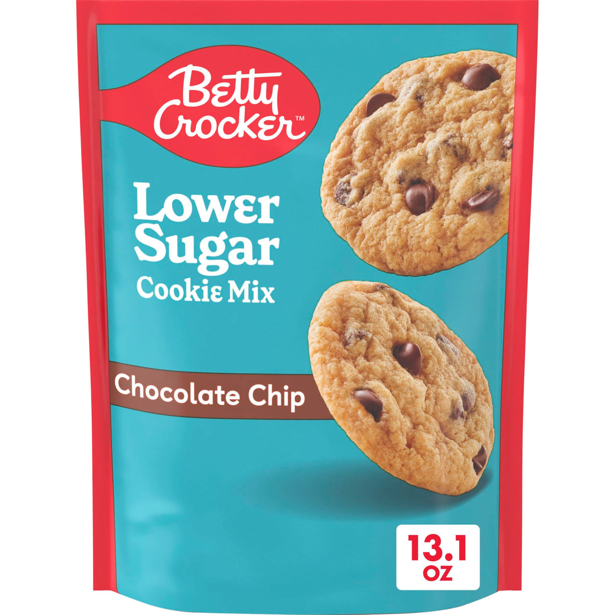 Betty Crocker Lower Sugar cookie mix box ready for quick baking.