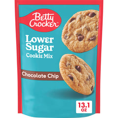 Betty Crocker Lower Sugar cookie mix box ready for quick baking.
