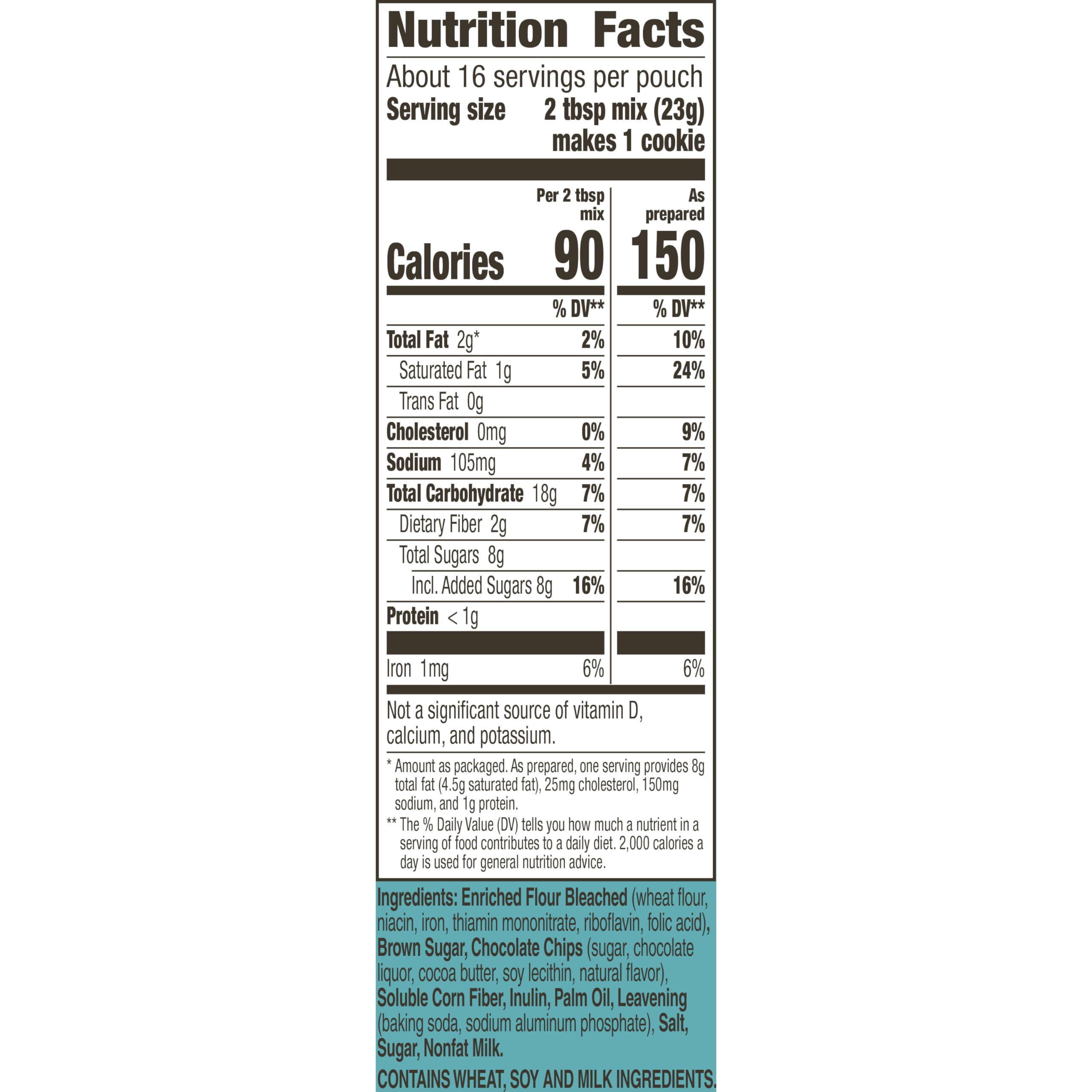 Betty Crocker Lower Sugar cookie mix pouch for convenient baking.