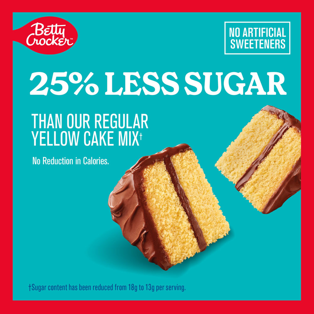 Measuring water for Betty Crocker Lower Sugar Yellow Cake Mix