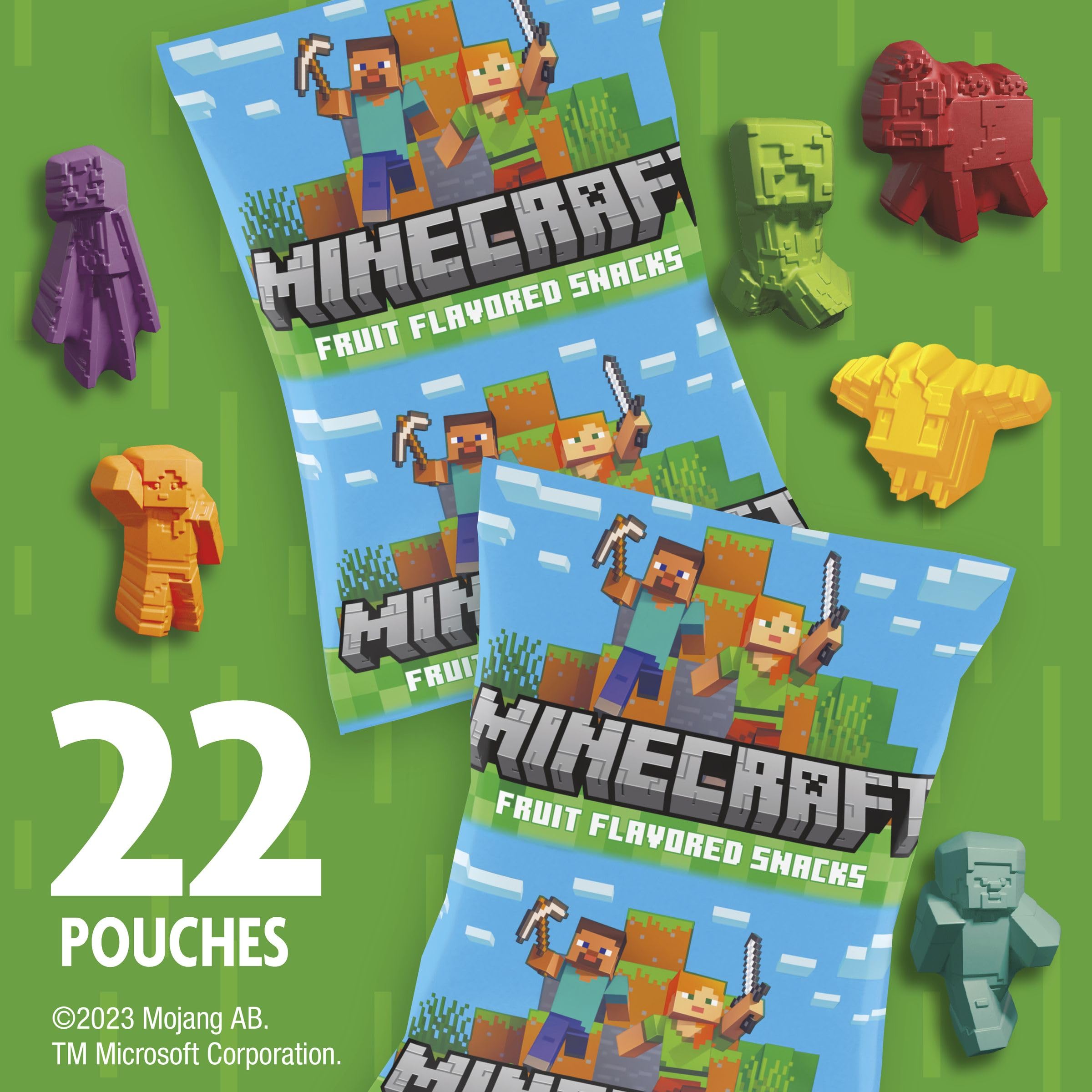 Betty Crocker Minecraft Fruit Flavored Snacks Minecraft character shapes gummies