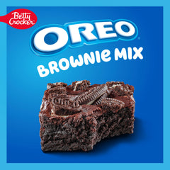 Close-up of Betty Crocker OREO Brownie Mix dry components