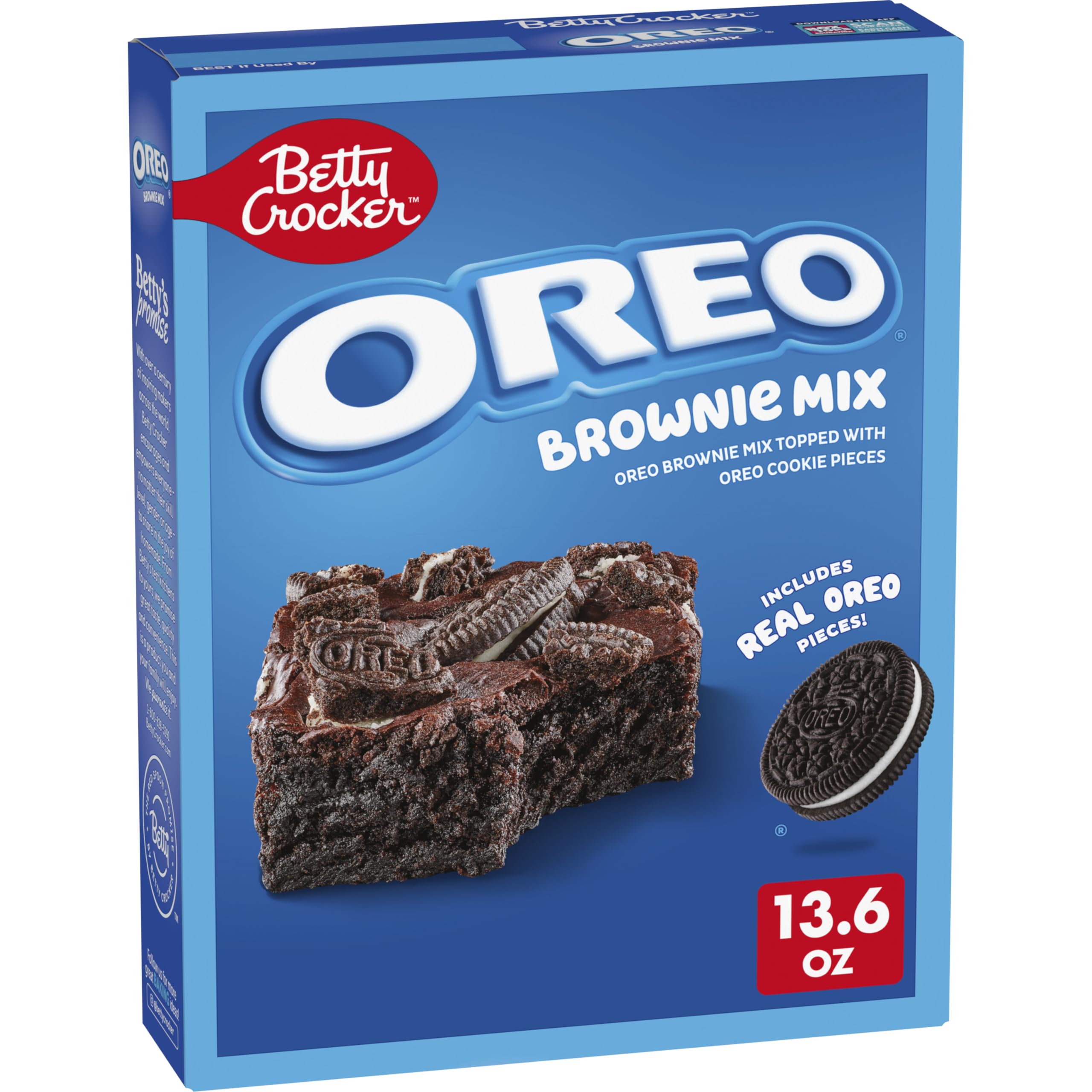 Betty Crocker OREO Brownie Mix box front for quick home baking