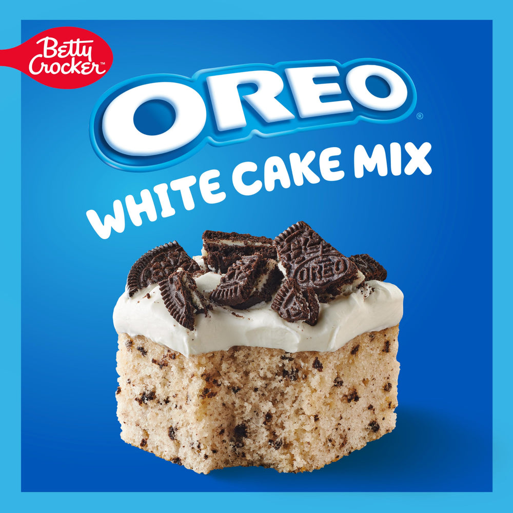 Real Oreo pieces sprinkled into Betty Crocker mix for extra crunch.