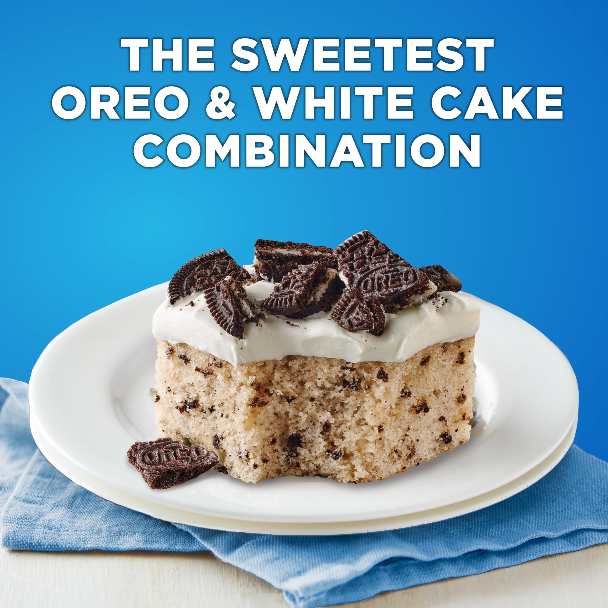 Betty Crocker OREO White Cake Mix cupcakes baked to fluffy treats.