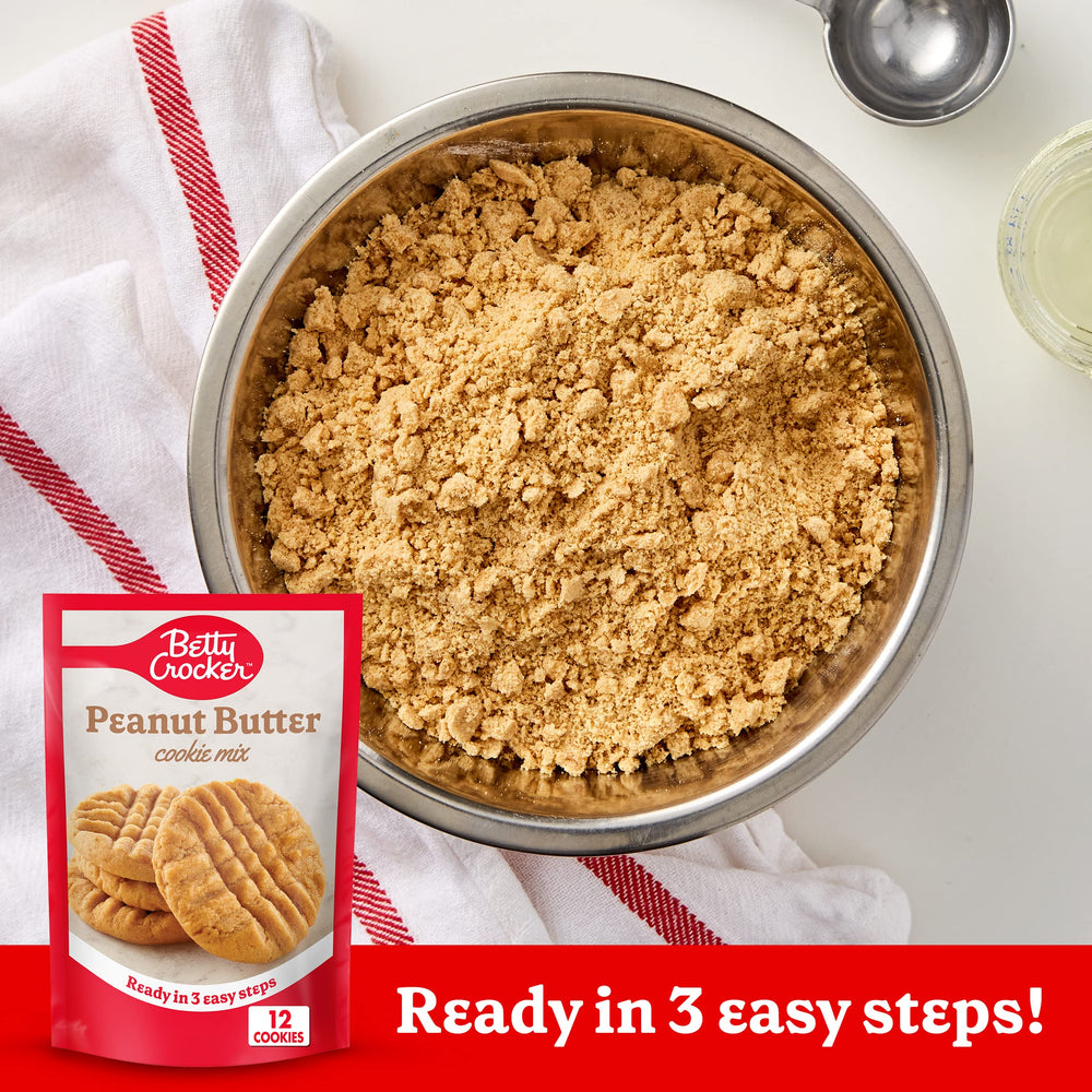 Betty Crocker cookies in the oven for easy snacks.