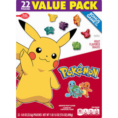Character-shaped Pokemon Fruit Snacks pieces for playful snacking