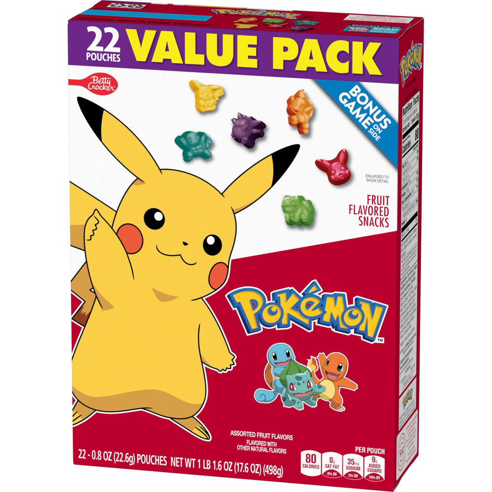 Pokemon Fruit Snacks ready for a school lunchbox idea