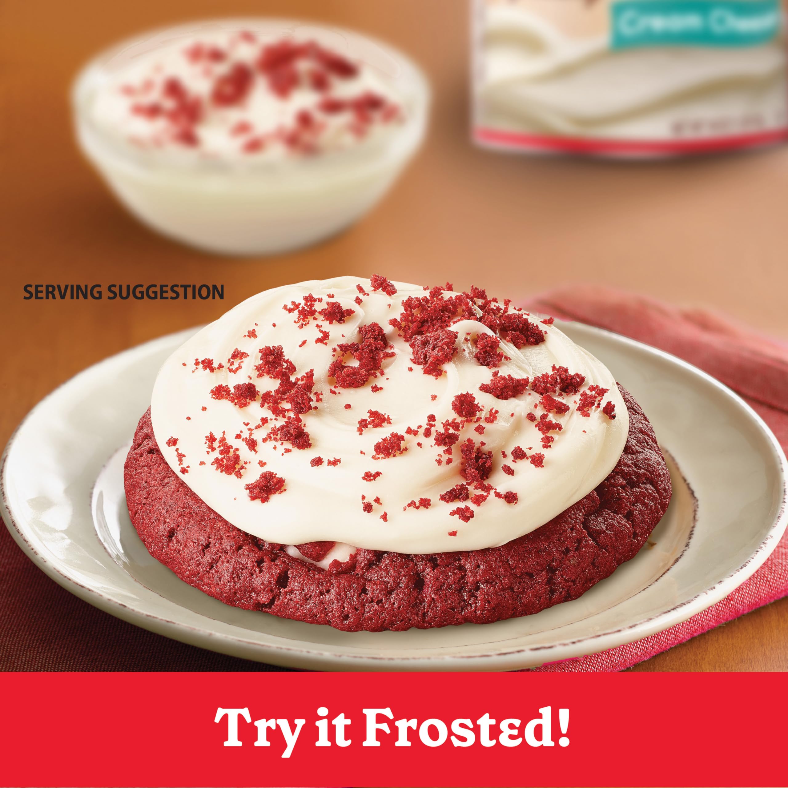 Betty Crocker Red Velvet cookies baking in oven with inviting aroma