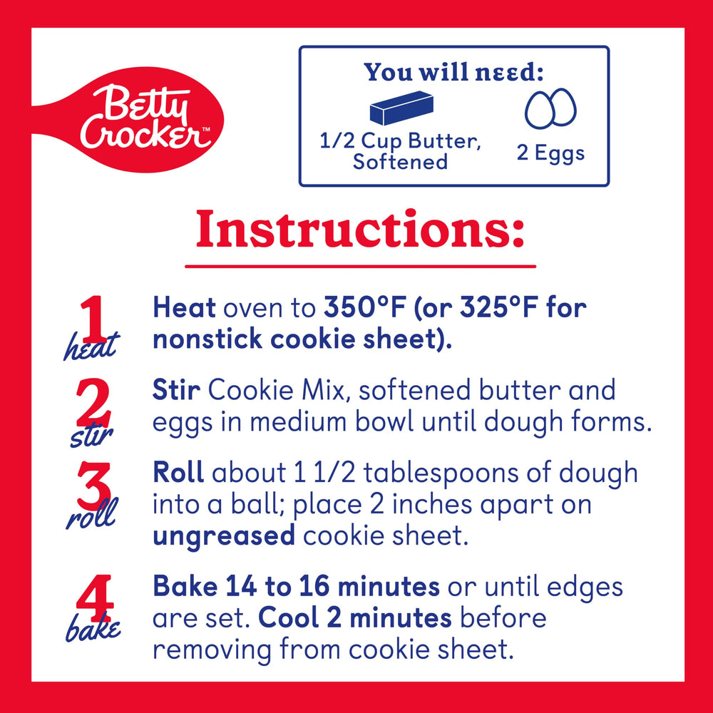 Freshly baked Betty Crocker cookies topped with frosting and crumbles