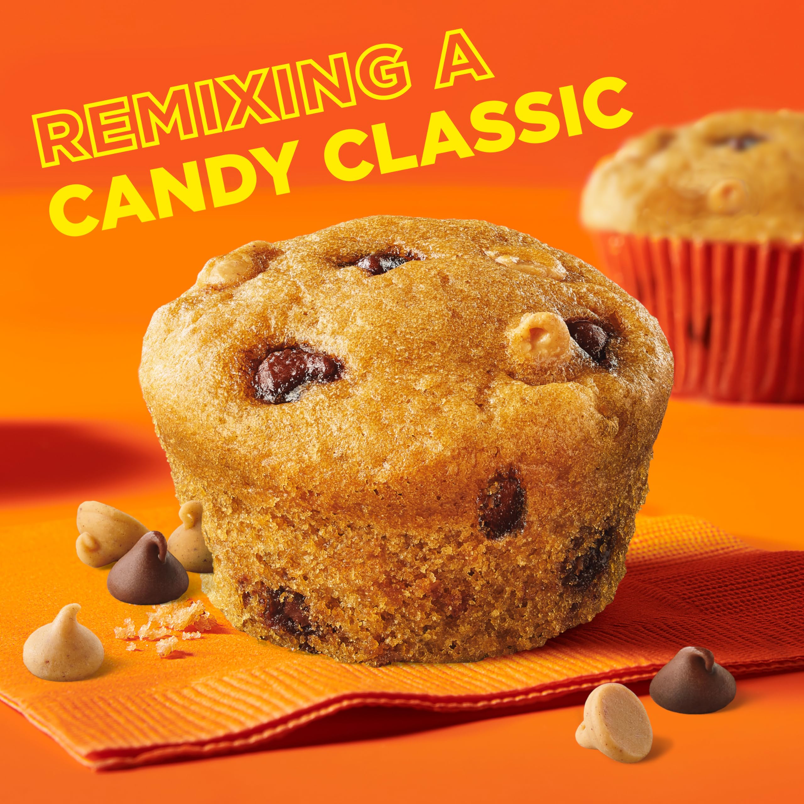 Betty Crocker REESE'S Muffin Mix baking tins ready for even bake.
