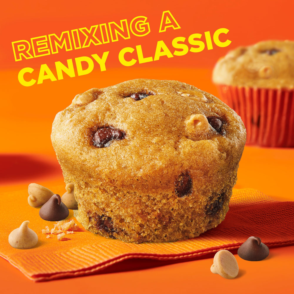 Betty Crocker REESE'S Muffin Mix baking tins ready for even bake.