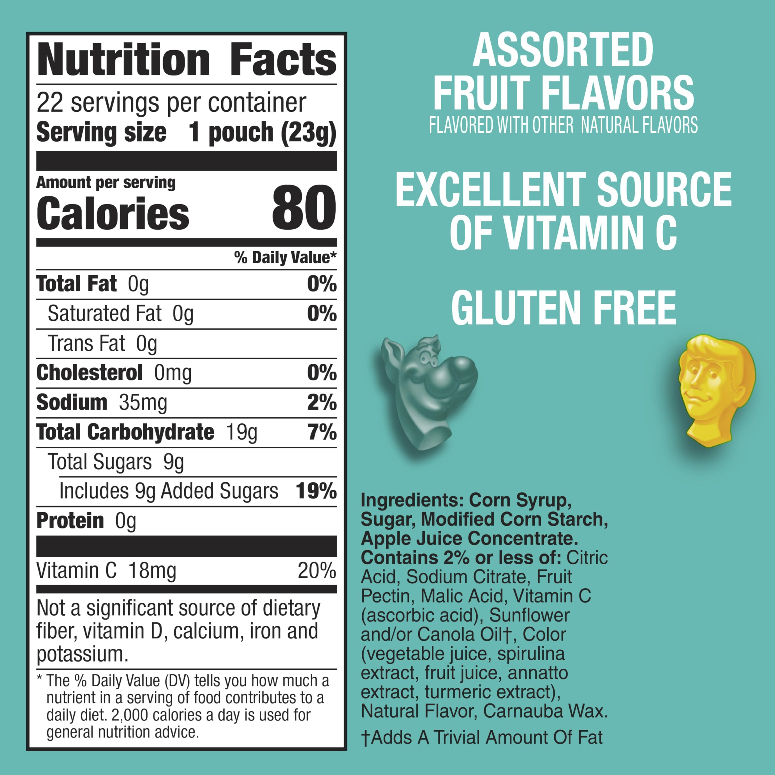 Scooby-Doo character shapes entice kids for on-the-go snacking.