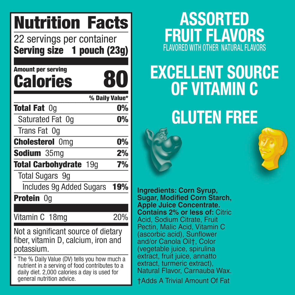 Scooby-Doo character shapes entice kids for on-the-go snacking.