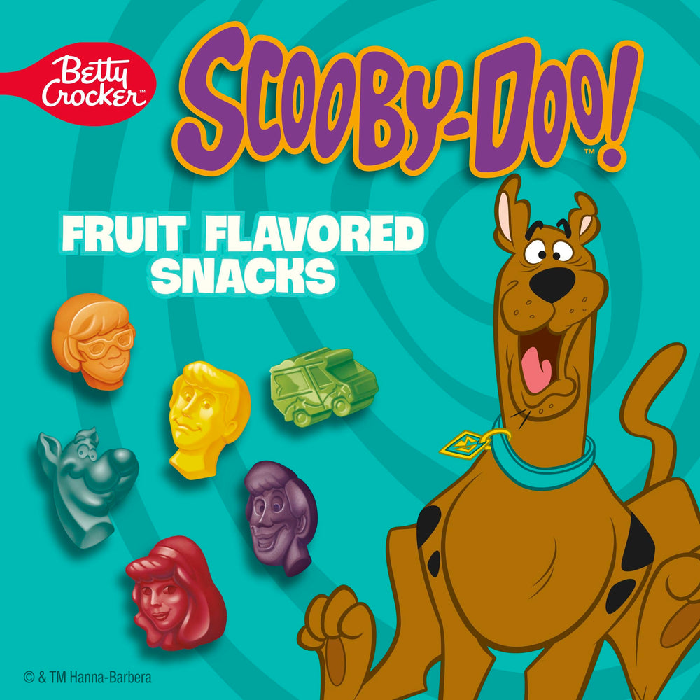 Betty Crocker Scooby-Doo gluten-free label visible for gluten-conscious shoppers.