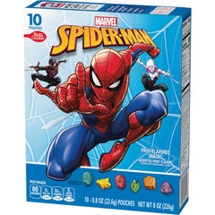 Betty Crocker Spiderman fruit snacks gluten-free label for dietary options