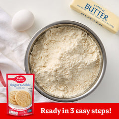 Betty Crocker Sugar Cookie Mix dough portions ready to drop.