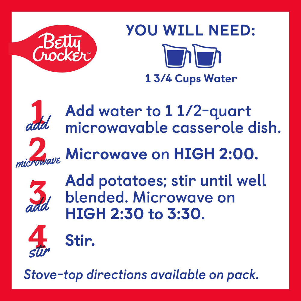 Betty Crocker Family-dinner: image highlights kid-friendly, comforting side options.