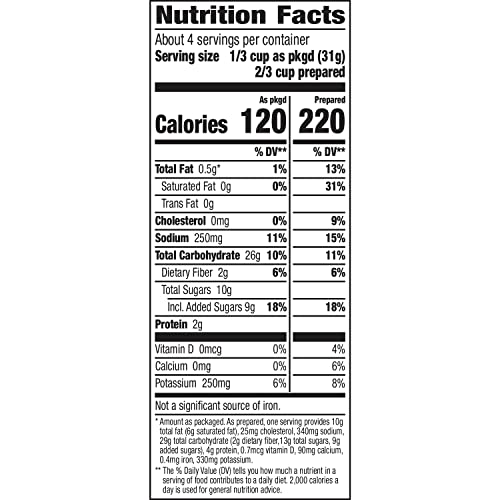 Betty Crocker Sweet Potato Mashed Potatoes pouch back: simple ingredients and prep.