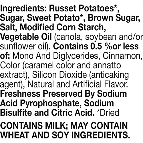 Betty Crocker Mashed Potatoes stovetop-stir image: creamy texture with minimal effort.