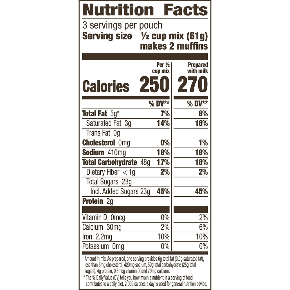 Betty Crocker Triple Berry Muffin Mix pack of 9, fluffy muffins in minutes.