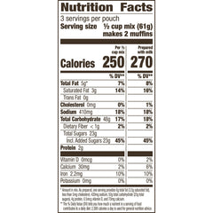 Betty Crocker Triple Berry Muffin Mix pack of 9, fluffy muffins in minutes.