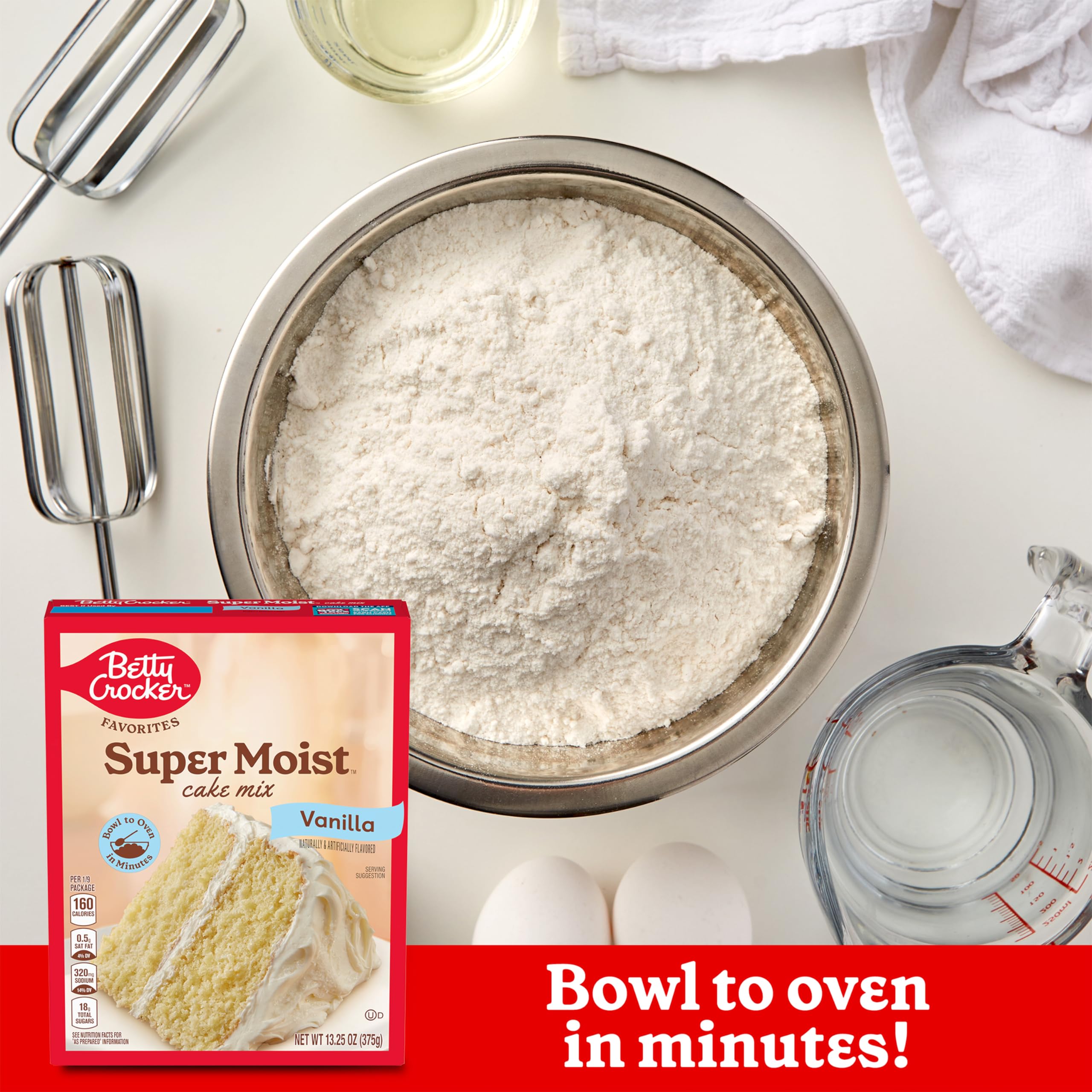 Betty Crocker vanilla mix cupcake-style batter for party treats