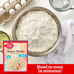 Betty Crocker white cake slice plated for everyday indulgence.