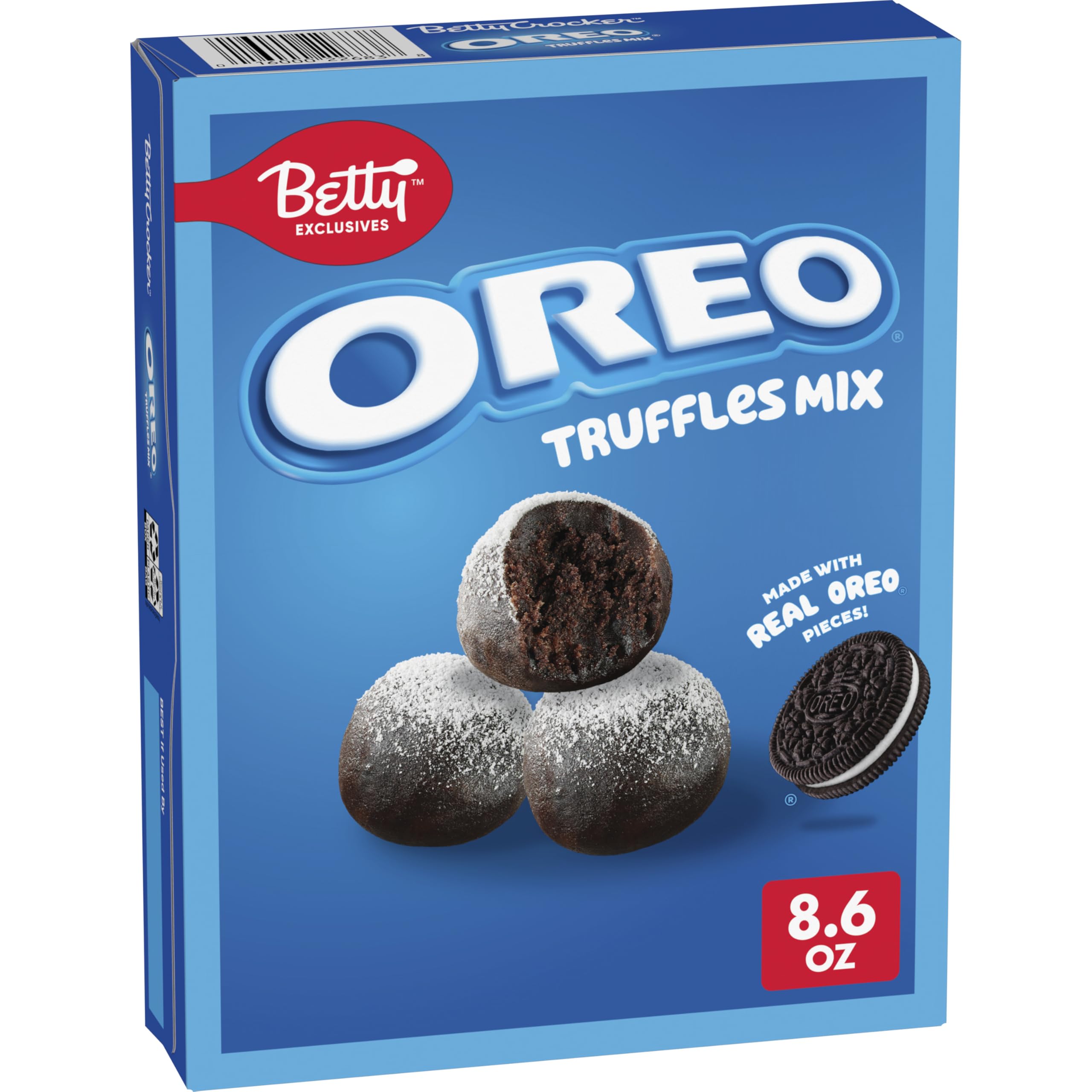 Betty Exclusives OREO Truffles Mix box for quick no-bake desserts.